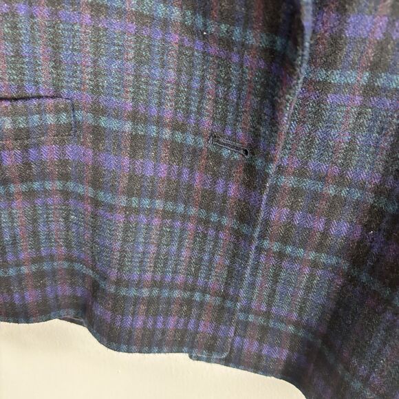 Vintage Peabody House Blazer Skirt Suit Set Womens 13/14 Polyester Wool Blend - Picture 4 of 13